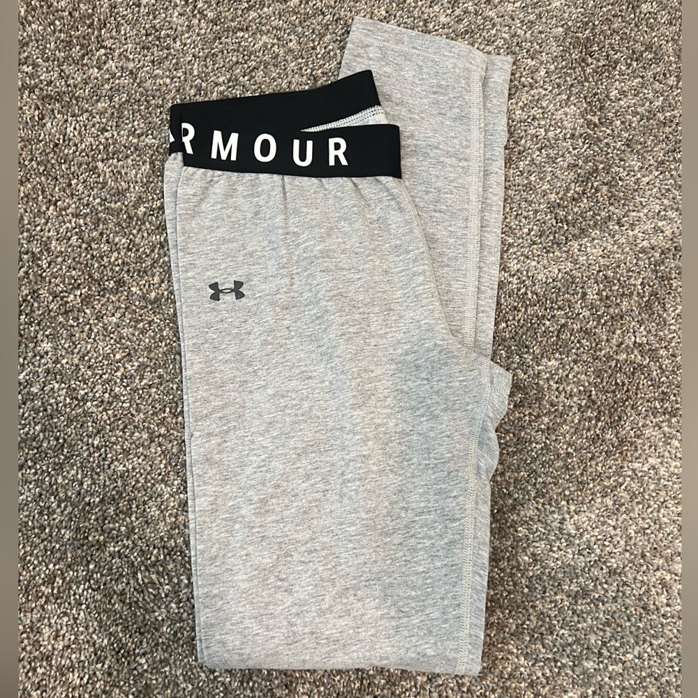 Under Armour cotton Heather grey leggings